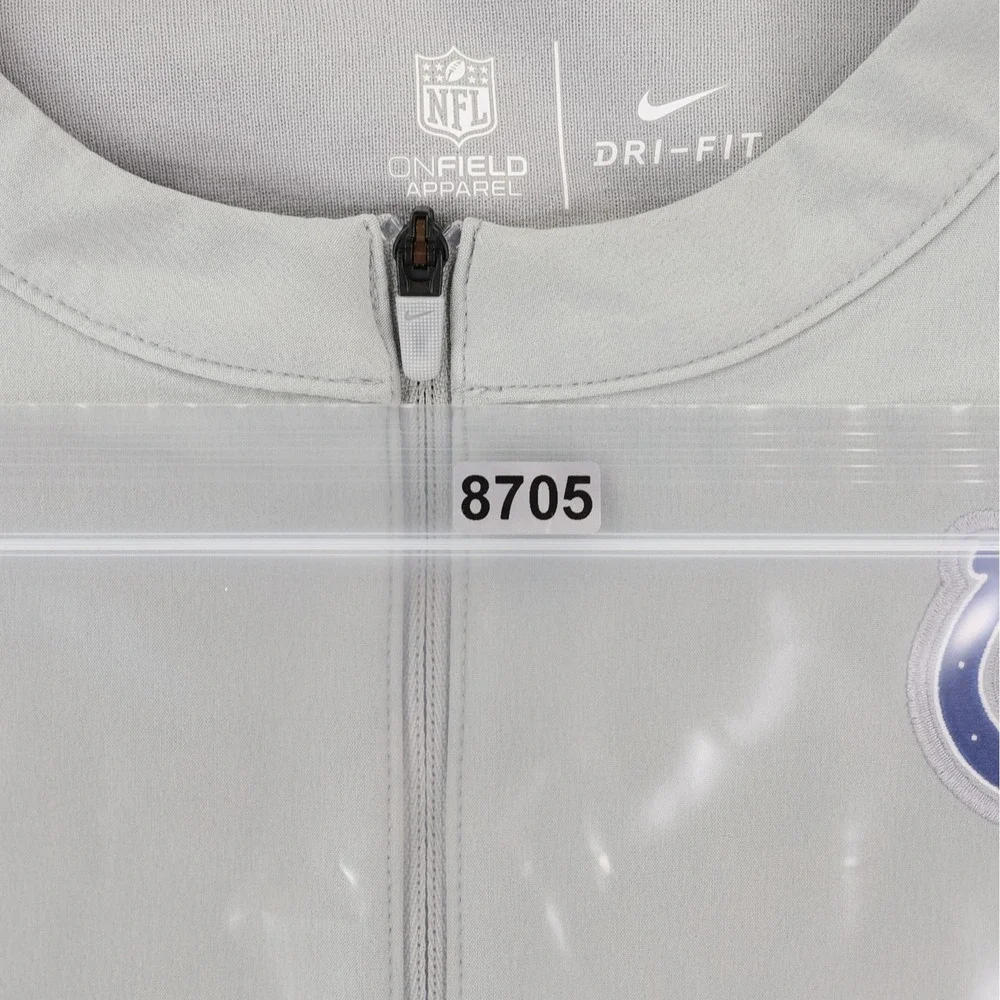 Nike Indianapolis Colts Coachs On Field 1/4 Zip Pullover Jacket Mens Large Gray